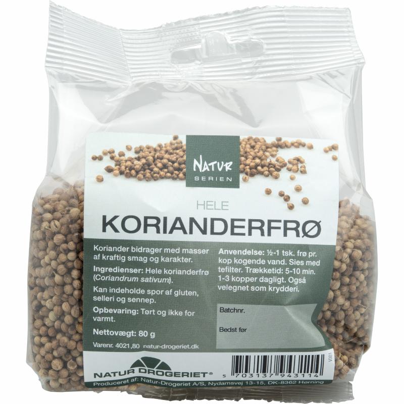 Korianderfrø, hele 80 g